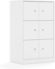 Entelo Szafa Blox Base 70 3PP 6F1 706x466x1165 korpus biały/6x front biały