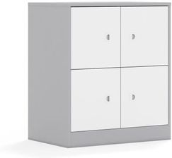 Entelo Szafa Blox Base 70 2PP 4F1 706x466x813 korpus szary/4x front biały