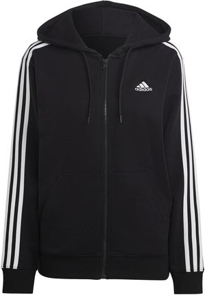 Bluza z kapturem damska adidas ESSENTIALS 3-STRIPES czarna IC8769