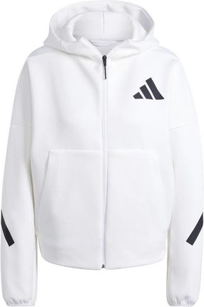 Bluza z kapturem damska adidas Z.N.E. biała JE7849