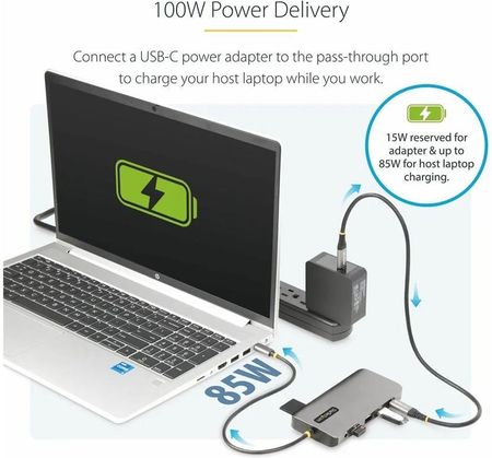 Startech.Com USB-C Triple-Monitor Multiport Adapter HDMI/DP/Card Reader - docking station 3.2 Gen 1 / Thunderbolt 3 4 HDMI 2 x (154BUSBCMULTIPORT)