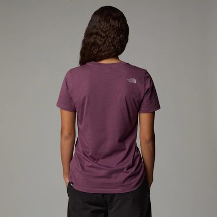 Koszulka damska The North Face S/S EASY fioletowa NF0A8A6D6WO - zdjęcie 3