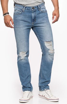 LEE RIDER MĘSKIE SPODNIE JEANSOWE JEANSY TRASHED STONE L70144ZU
