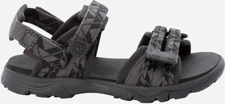 Jack Wolfskin Sandały chłopięce 2 In 1 Sandal K 4046421-6364 Ciemno-szare