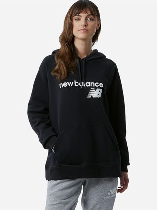 New Balance Bluza damska z kapturem kangurka NBWT03810BK Czarna