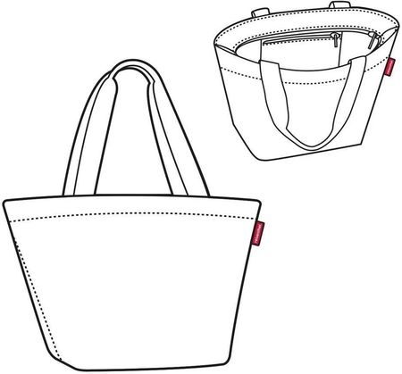 Torba Shopper w białe grochy M - zdjęcie 2