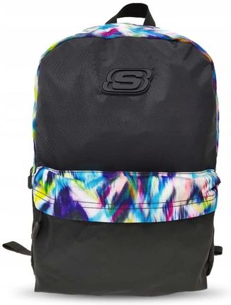 Skechers Plecak Szkolny San Diego Backpack Czarny Wielokolorowy Print