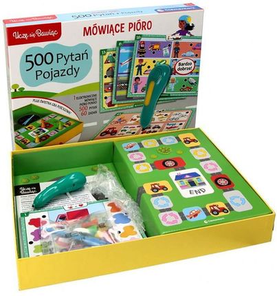 Clementoni Mówiące Pióro 500 Pytań Pojazdy Zestaw Edukacyjny - zdjęcie 2