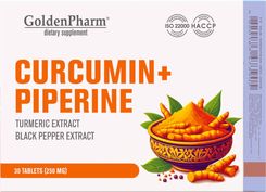 Golden Pharm Kurkumina Piperyna 30 tabl. - zdjęcie 1