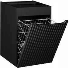 Zdjęcie Comad NOVA BLACK Szafka Pod Blat 40cm 1D z koszem na pranie Czarny - Jeziorany