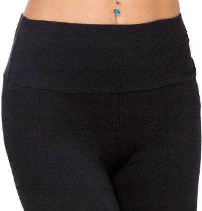 Loosoo Legginsy Rybaczki Czarne Wyszczuplające Z Wysokim Stanem Duże 8XL