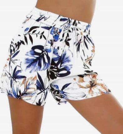 Loosoo Szorty Spodenki Damskie W Kwiaty Krótkie Bawełna Roz 2XL/3XL Iosoo