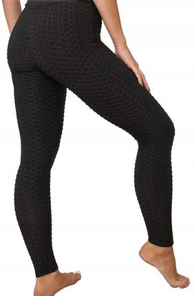 Miego Spodnie Legginsy Push Up Damskie Karbowane S/M (36/38)