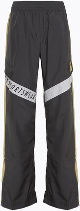 Spodnie damskie Nike Sportswear Woven High-Waisted dark smoke grey/saturn gold/white | WYSYŁKA W 24H | 30 DNI NA ZWROT Wiosna 2024