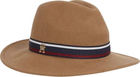 Tommy Hilfiger Czapka damska AW0AW14922 RBL Kolor: Brązowy Rozmiar: Jeden rozmiar