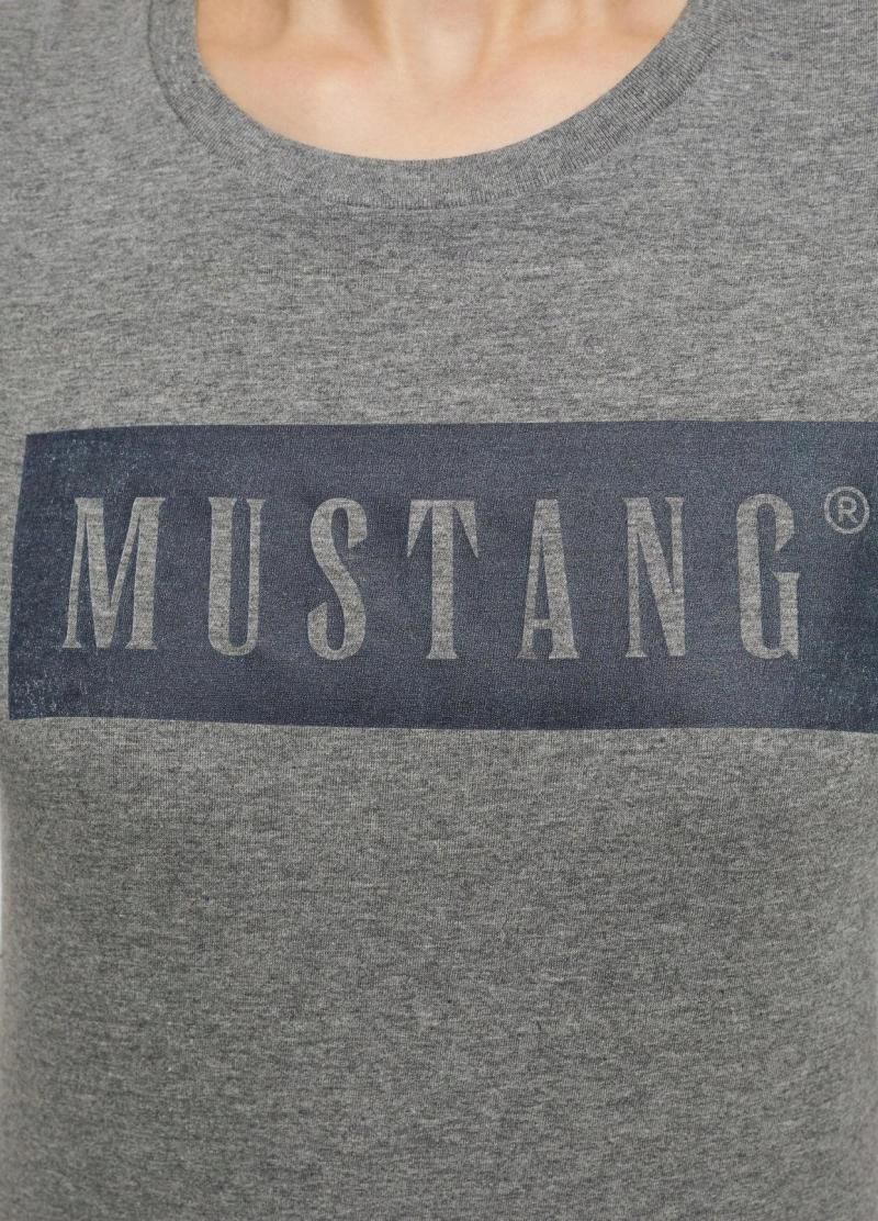MUSTANG Logo Alina C Style T-Shirt, Faded Denim 5124, XS Donna