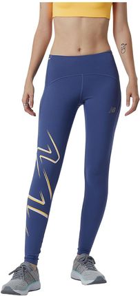 Spodnie damskie New Balance Graphic Impact Run legginsy XS