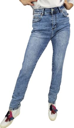 Spodnie jeansowe damskie Jeansy Modne Kolor denim DELLA