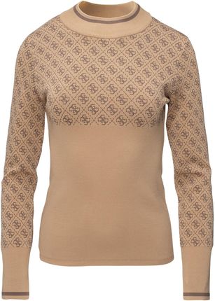 Damski Sweter Guess Lise 4G LS Sweater W3Br81Z37K0-F1Fp – Brązowy