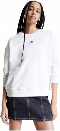 Tommy Hilfiger Bluza Damska Tjw Bxy Xs Badge Crew Biała r.M