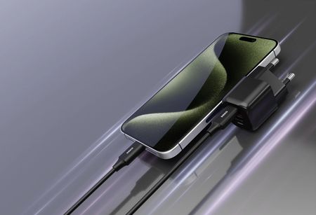 Ładowarka DEKO 20W NANO GaN Fast 1x USB-C 1x USB-A (Czarna) - zdjęcie 5