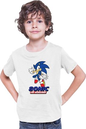 Pose koszulka dzieci?ca Sonic the Hedgehog Sega Mascot, 7-8 lata - 128 / Bia?y