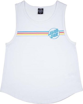 podkoszulka SANTA CRUZ - Opus Dot Stripes Vest White (WHITE) rozmiar: 10