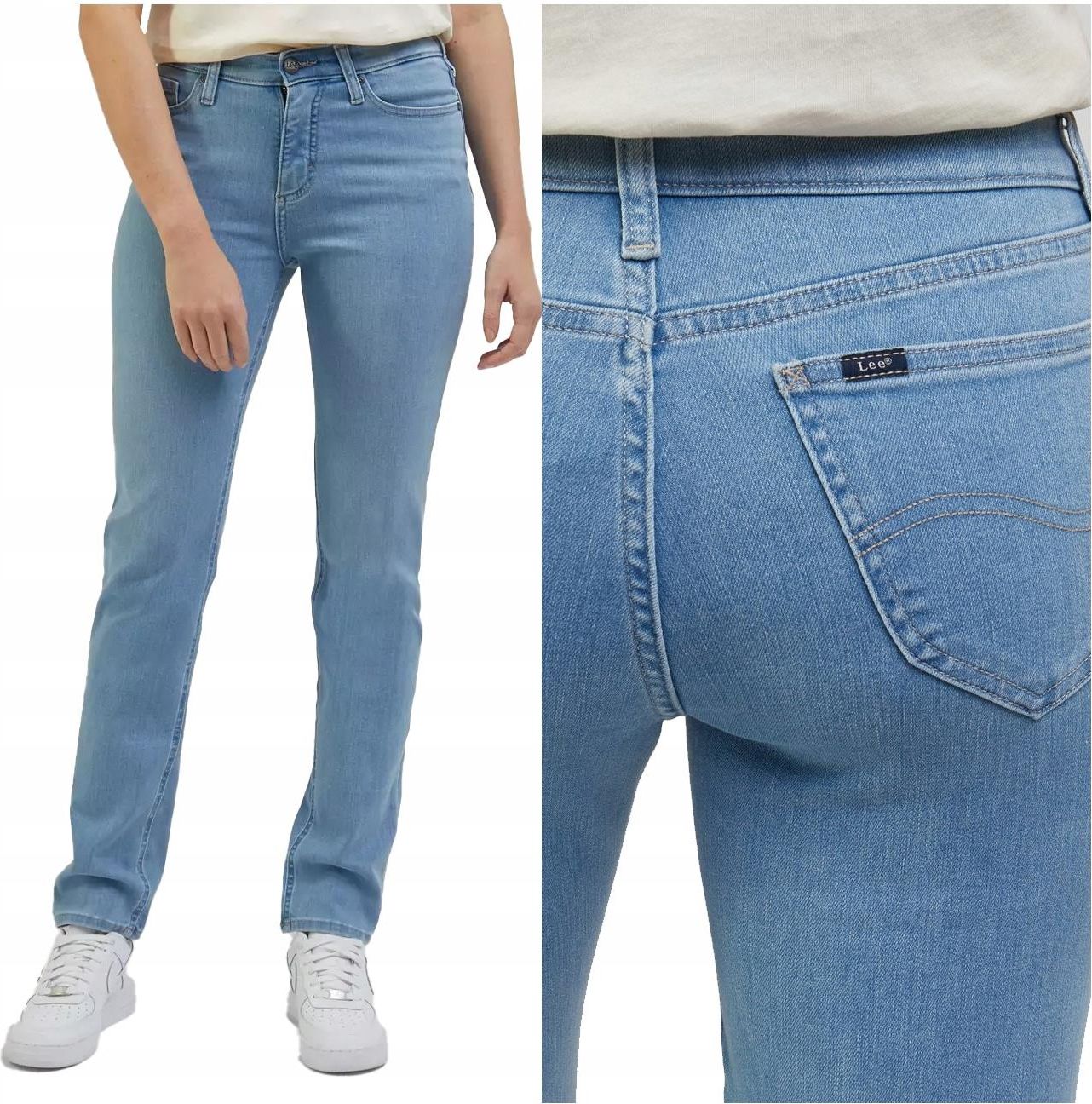 Lee Women's ULC Straight Jeans In Cobalt Sheen - Rodeo In