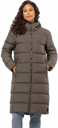 Płaszcz puchowy damski z kapturem Jack Wolfskin Frozen Palace Coat S