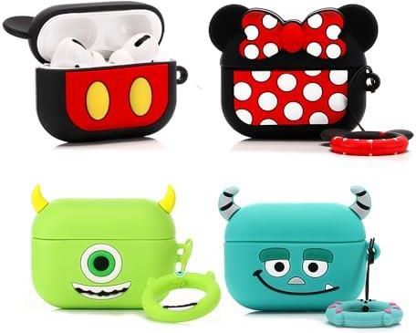 Coque En Silicone Mignonne Pour AirPods Pro 1 & 2 - Avec Porte-clés, Motifs Kawaii, Antichoc