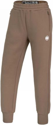 Spodnie dresowe damskie Pit Bull Small Logo WMN '24 - Coyote Brown XS (32)