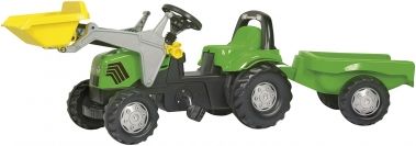 Rolly Toys Deutz Traktor Z Ładowarką + Przyczepa 023196