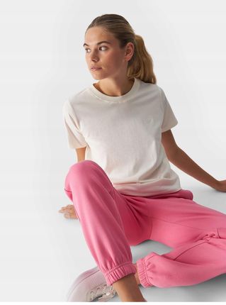 T-shirt Damski 4F L Koszulka Gładka Basic TTSHF1650 AW24 - zdjęcie 2