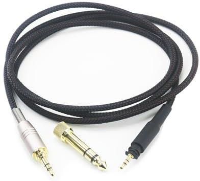 Cavo Audio Nylon Per Cuffie Shure SRH840A / SRH440A - Scegli Lunghezza (4ft/6ft/9ft)