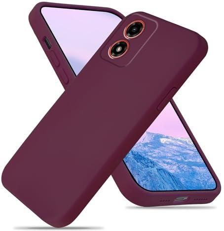 RanTuo Cover per Motorola Moto G42 Etui Custodia, con Slot per Schede, Staffa Incorporata, Custodia Flip Cover in Pelle PU per Motorola Moto G42.( Viola