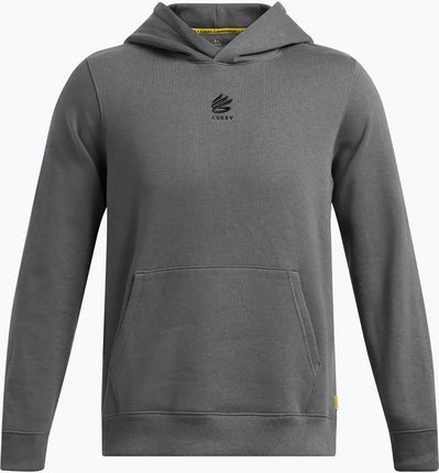 Under Armour Bluza Męska Curry Splash Hoodie Castlerock Full Heather Black