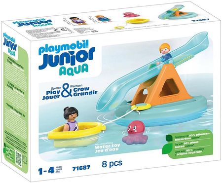 Playmobil 71687 Junior Aqua Pływająca Wyspa Ze Zjeżdżalnią