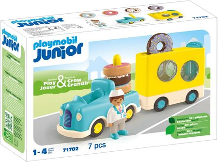 Playmobil 71702 Junior Szalony Donut Truck Z Funkcją Układania I Sortowania