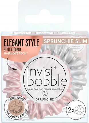 invisibobble Sprunchie Slim Bella Chrome gumki do włosów 2 szt.