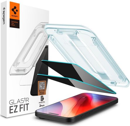 Spigen GLAS.TR ”EZ FIT” 2-pak do Apple iPhone 16 Pro Max Privacy