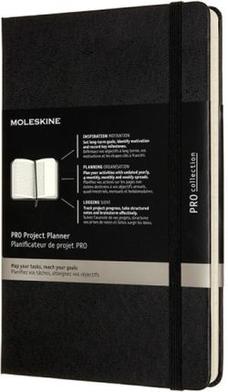 Moleskine Notes Pro Project Planner L 13X21 Cm Twarda Oprawa Czarny