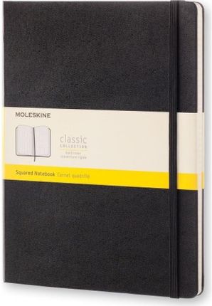 Moleskine Notes Classic Xl 19X25Cm W Kratkę Twarda Oprawa 192 Strony Czarny