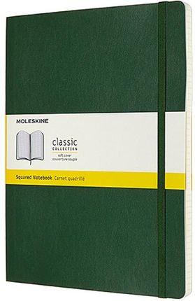 Moleskine Notes Classic Xl 19X25Cm W Kratkę Miękka Oprawa Myrtle Green 192 Strony Zielony