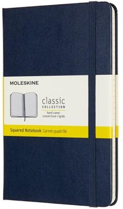 Moleskine Notes Classic M 11,5X18 Cm W Kratkę Twarda Oprawa Sapphire Blue 208 Stron Niebieski