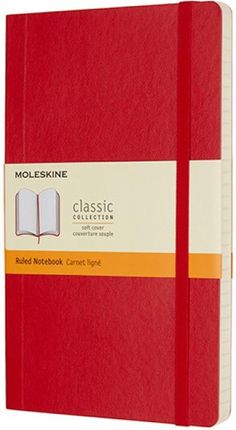 Moleskine Notes Classic L 13X21Cm W Linie Miękka Oprawa 192 Strony Czerwony