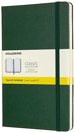 Moleskine Notes Classic L 13X21Cm W Kratkę Twarda Oprawa Myrtle Green 240 Stron Zielony