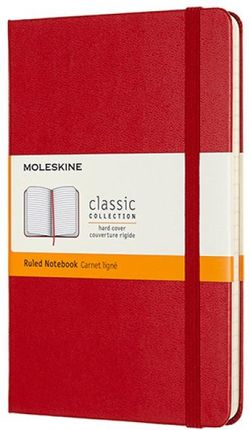 Moleskine Notes Classic M 11,5X18 Cm W Linie Twarda Oprawa Scarlet Red 208 Stron Czerwony