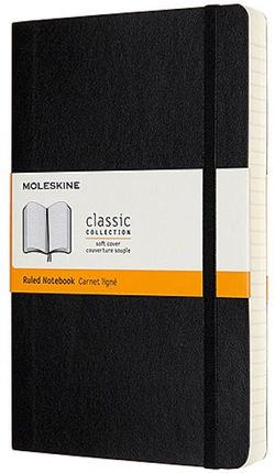 Moleskine Notes Classic L 13X21Cm W Linie Miękka Oprawa 400 Stron Czarny