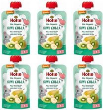 Holle 6 X Mus Owocowy Kiwi Koala Gruszka Banan Bez Dodatku Cukru Bio Demeter 100g
