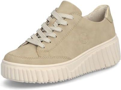 Rieker Damskie buty typu sneakers N2503, damskie półbuty, luźna wkładka, beżowy 62, 40 EU